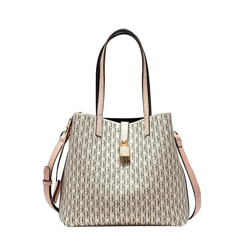 Soft PU Leather Tote Bag - 71801-XS-C1-PINK