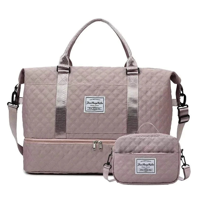 Women's Fashion Oxford Travel Duffel Bag - purple