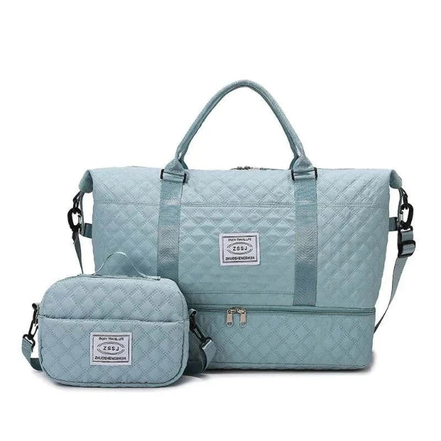 Women's Fashion Oxford Travel Duffel Bag - BLUE