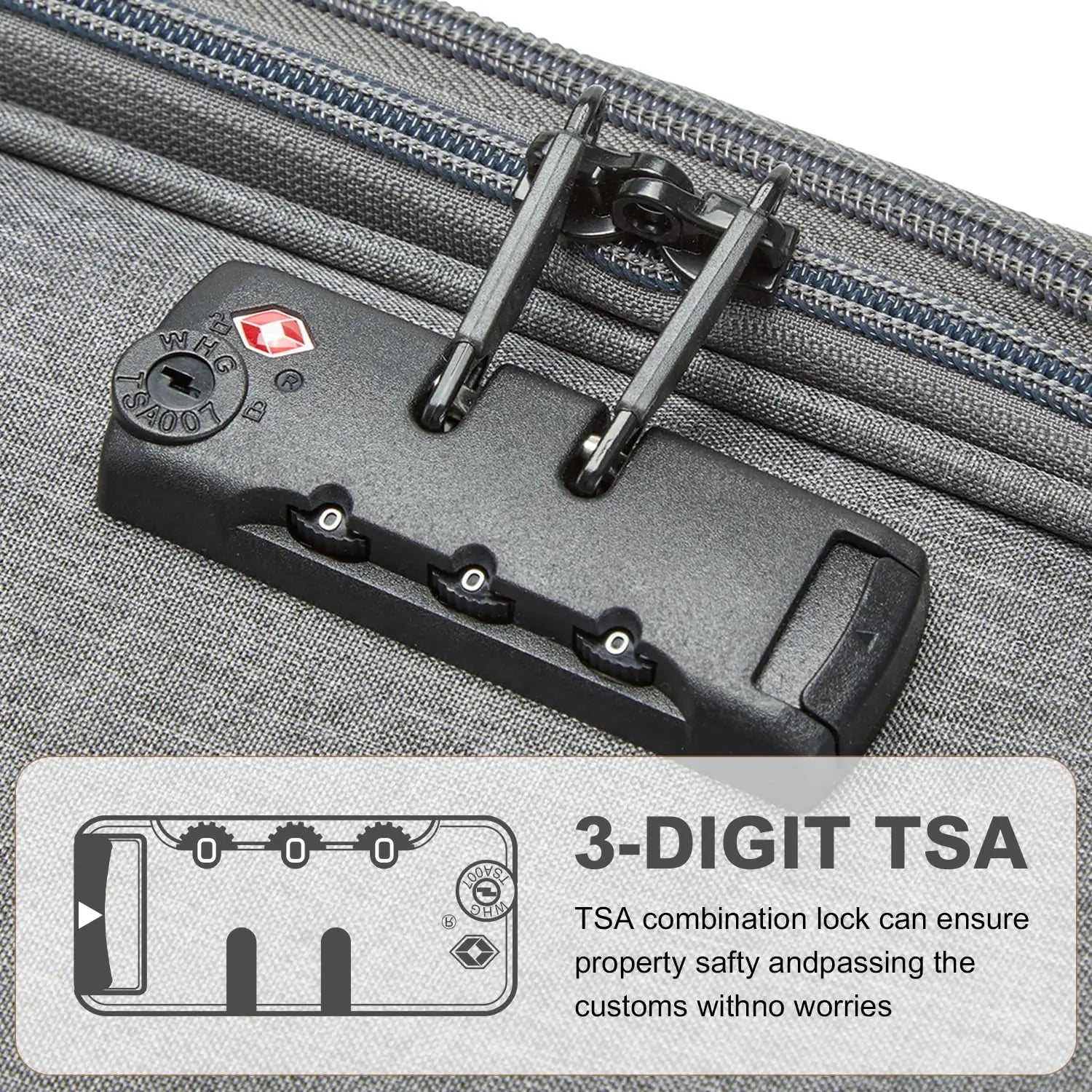 Traveler's Lightweight Spinner Suitcase