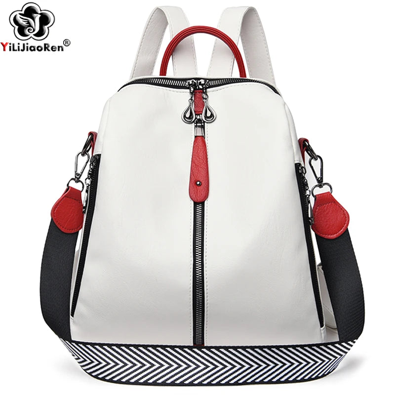 Chic Soft Leather Backpack