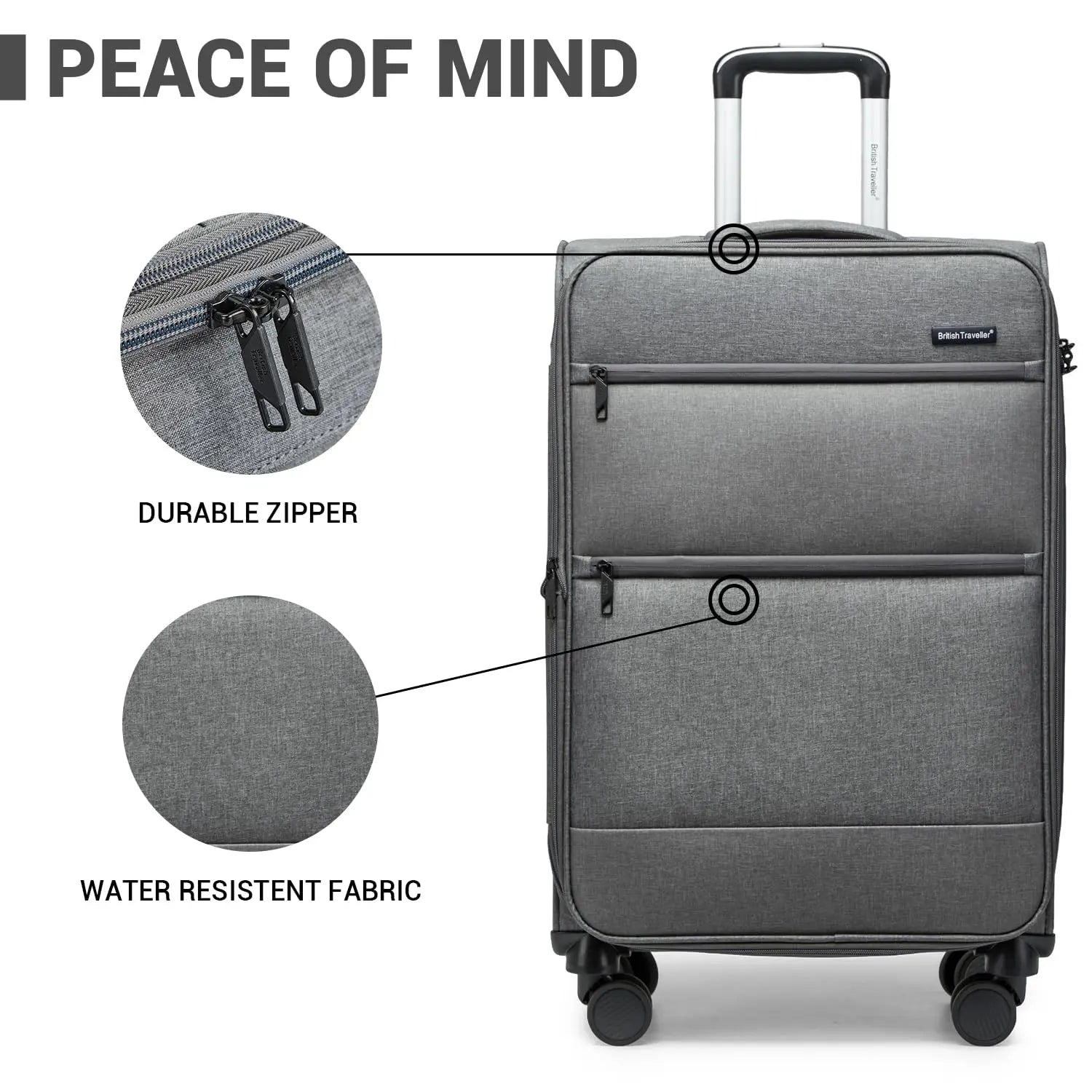 Traveler's Lightweight Spinner Suitcase